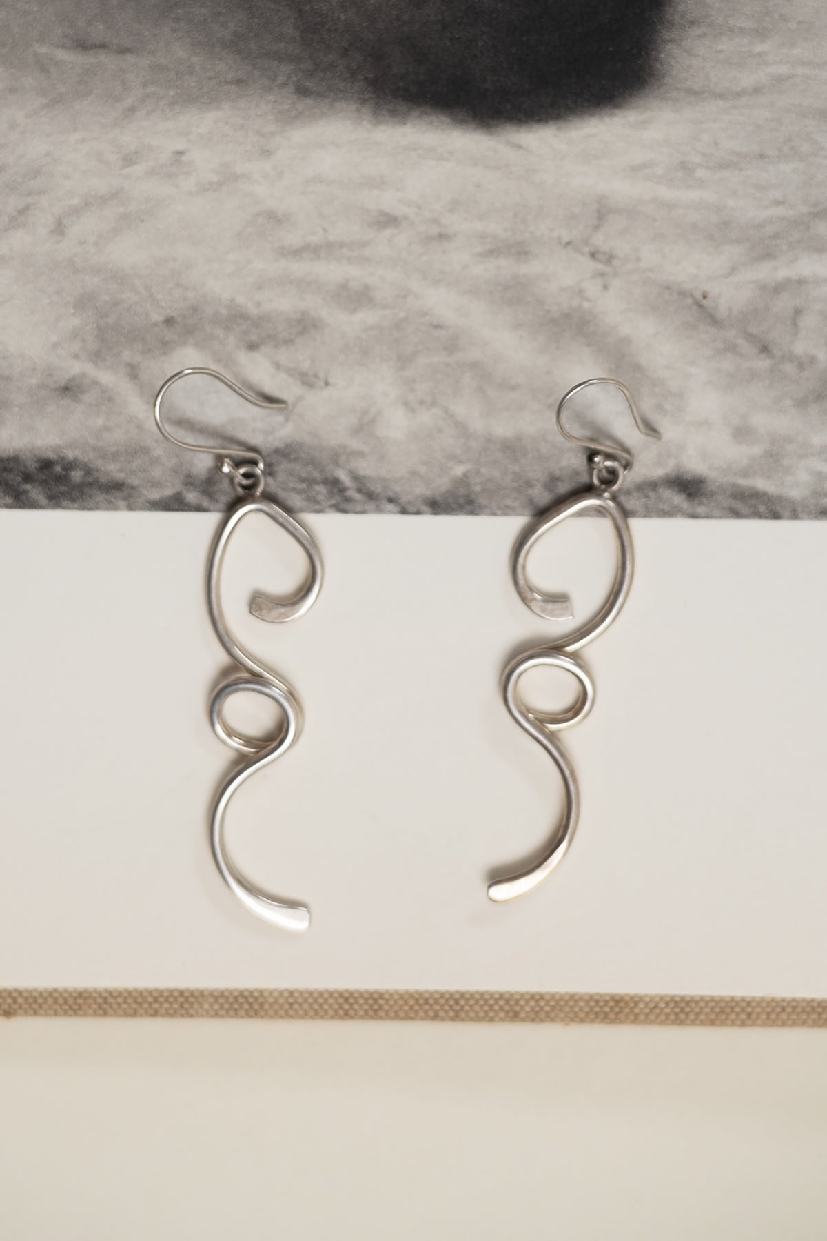 Sterling Squiggle Earrings