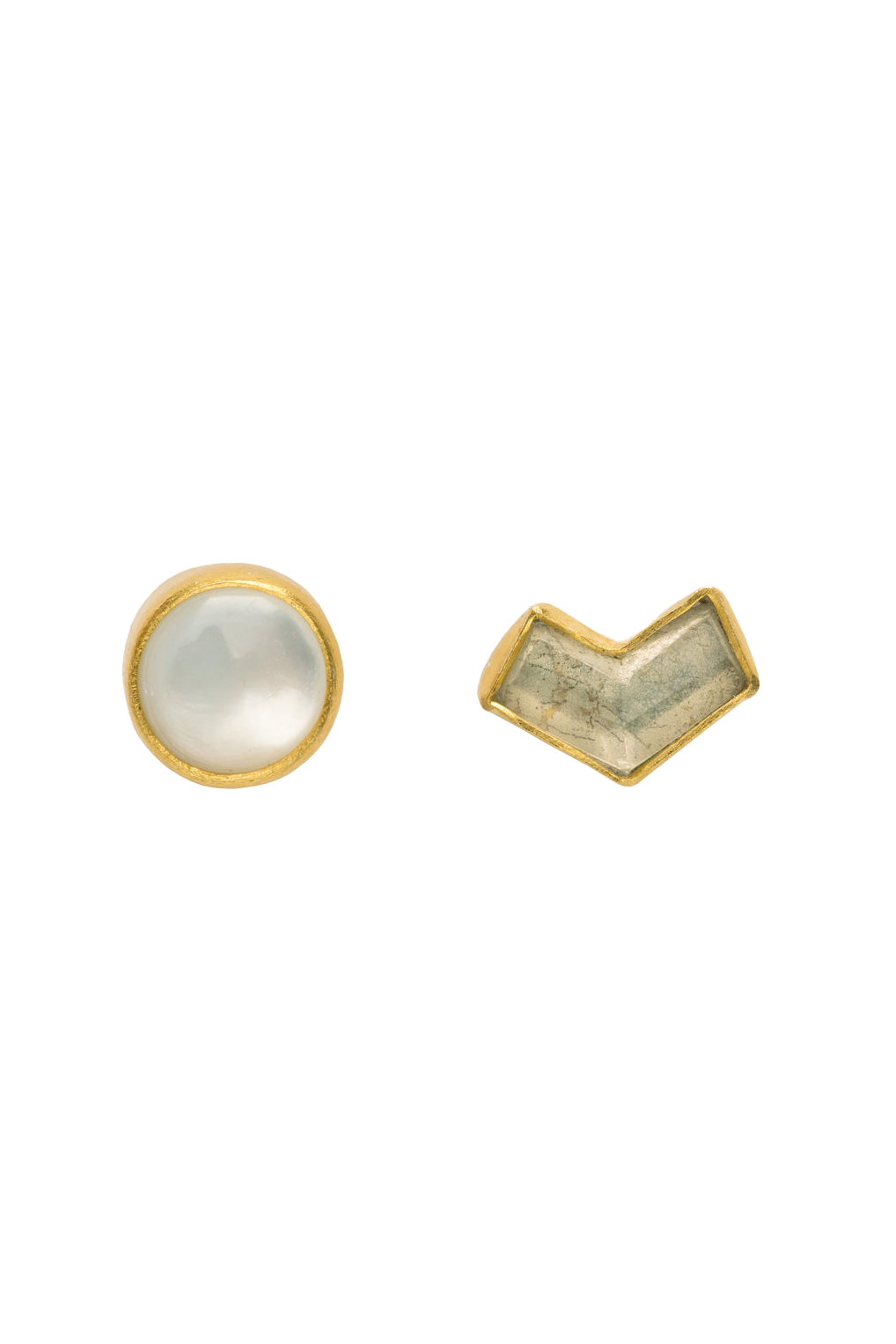 Grainne Morton Mismatched Studs: Pearl