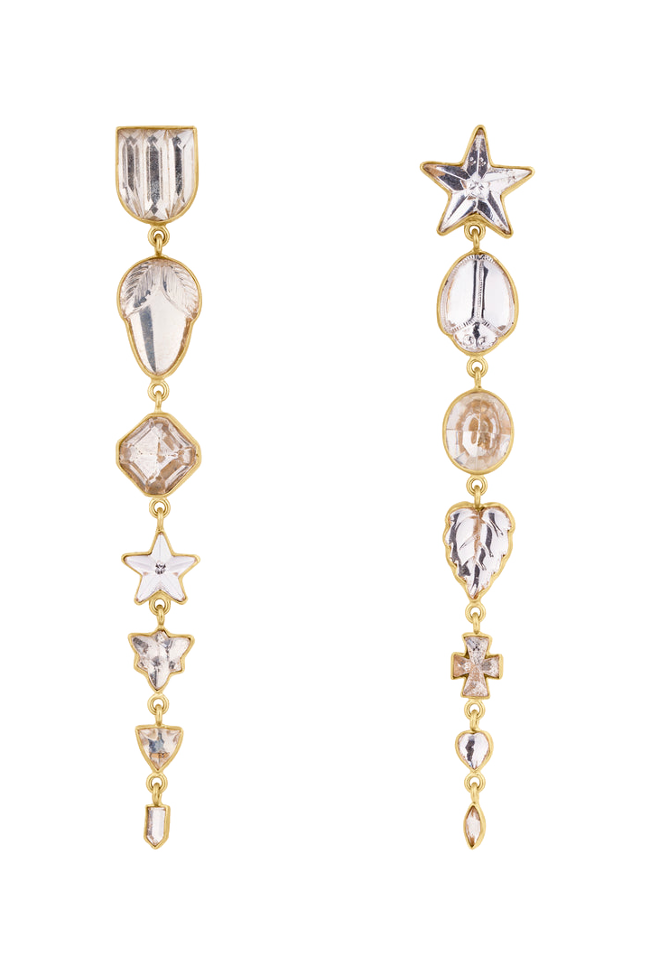 Grainne Morton Star Seven Charm Drop Earrings