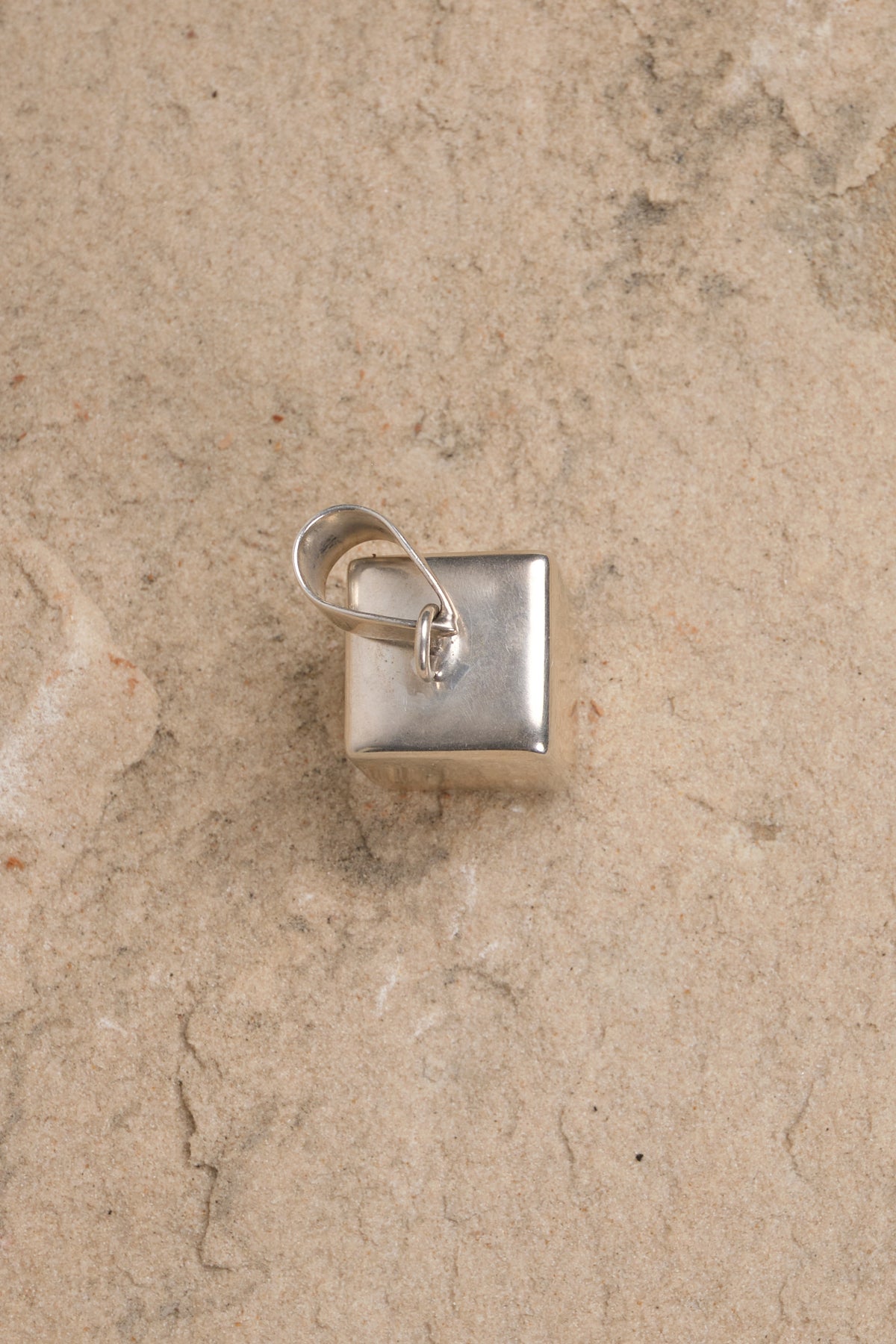 Silver Cube Pendant