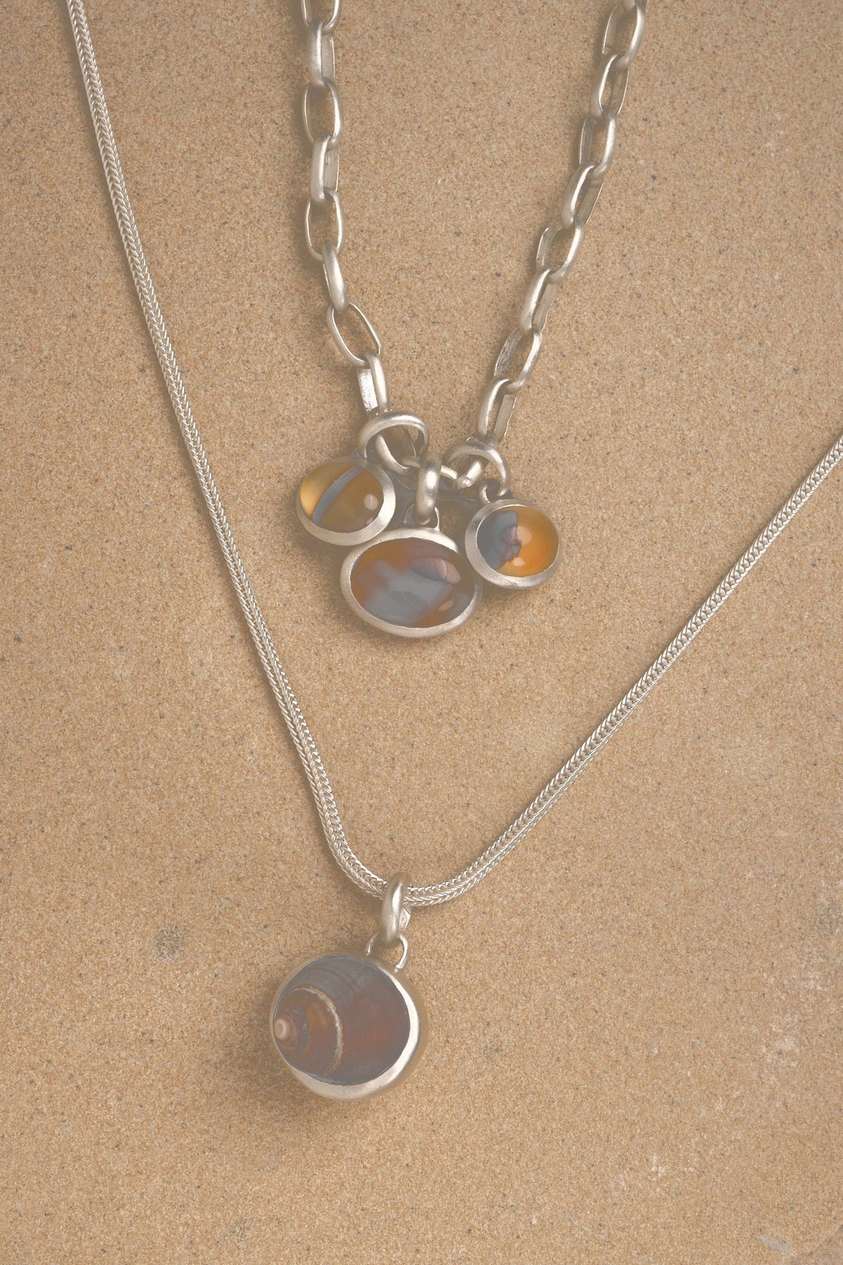 Small Agate Pendant No. 1 (softer shadows)
