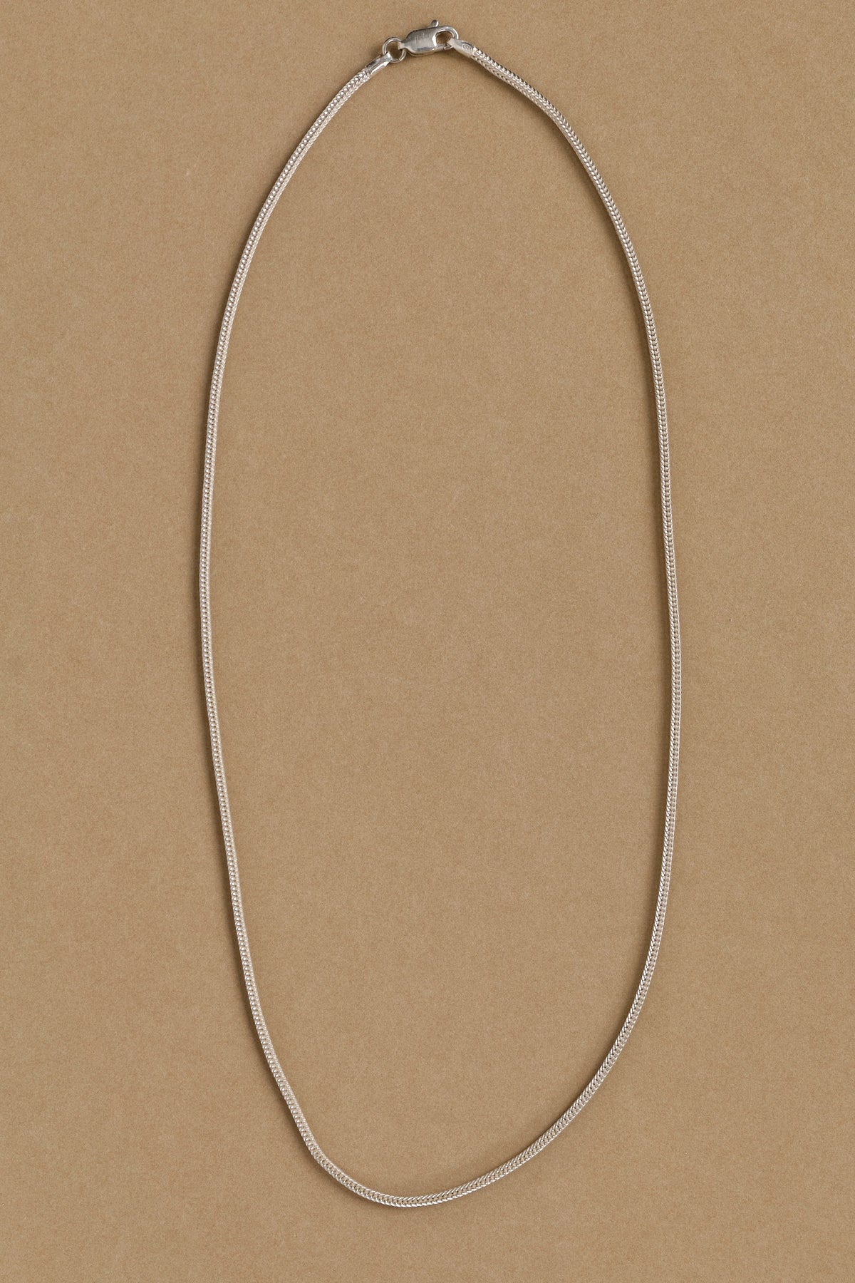 Silver Foxtail Chain 18"