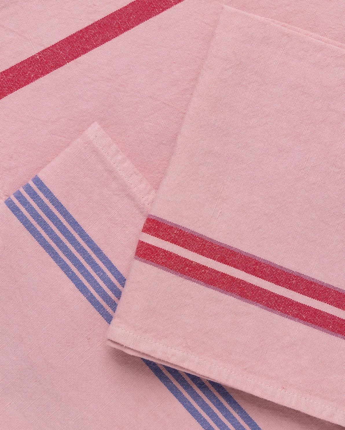 Maison Masarin ballerina tea towels, blue and red stripes