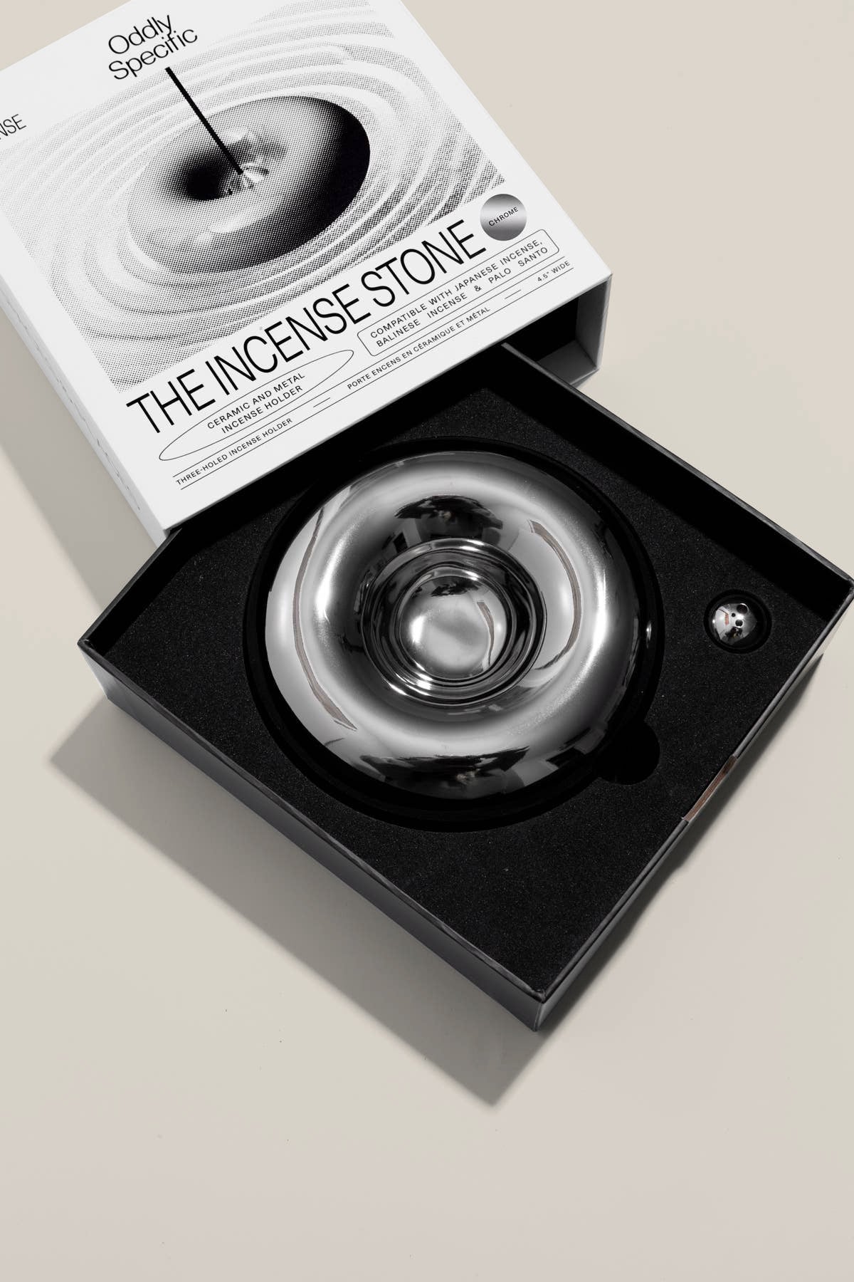 Chrome Incense Holder