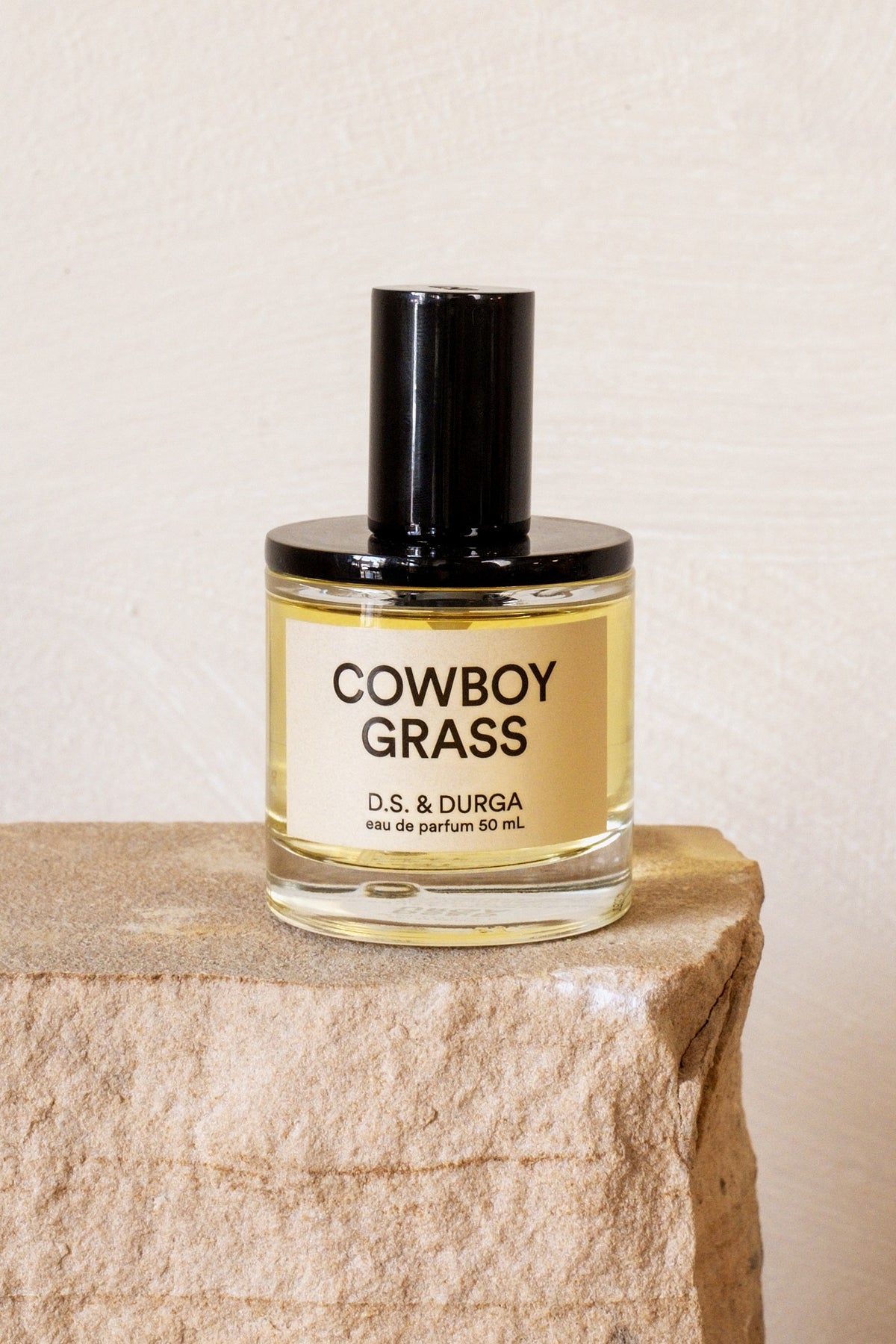 D.S. & Durga Cowboy Grass perfume on stone