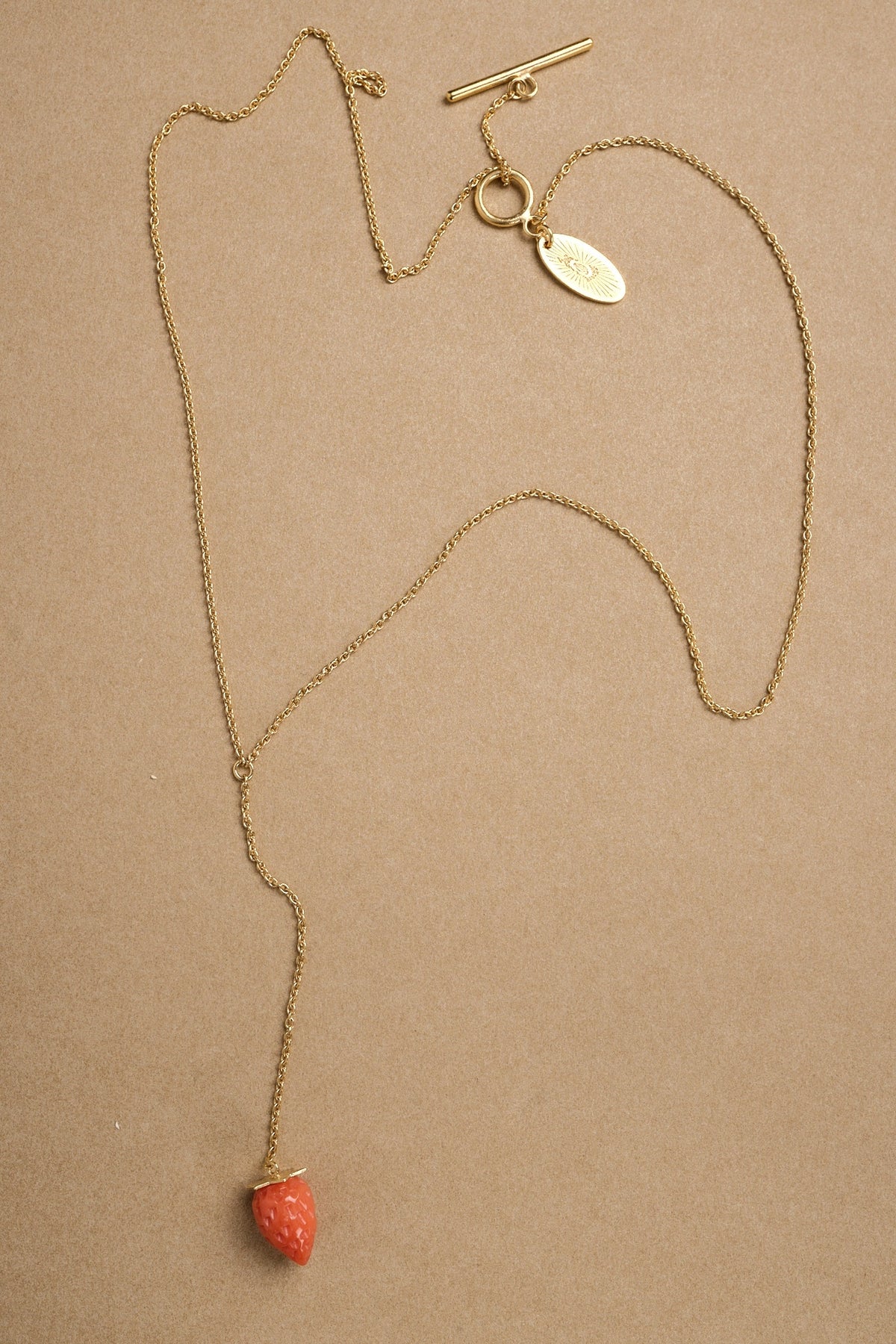 Grainne Morton Strawberry Lariat Necklace