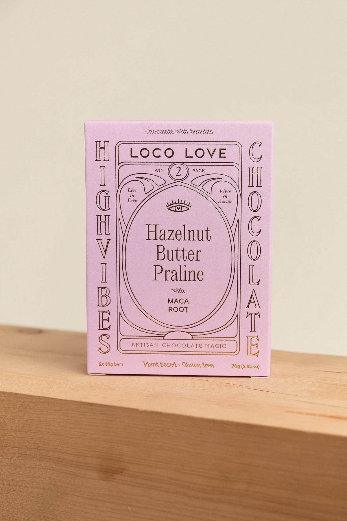 Loco Love Twin Pack Hazelnut Butter Praline box