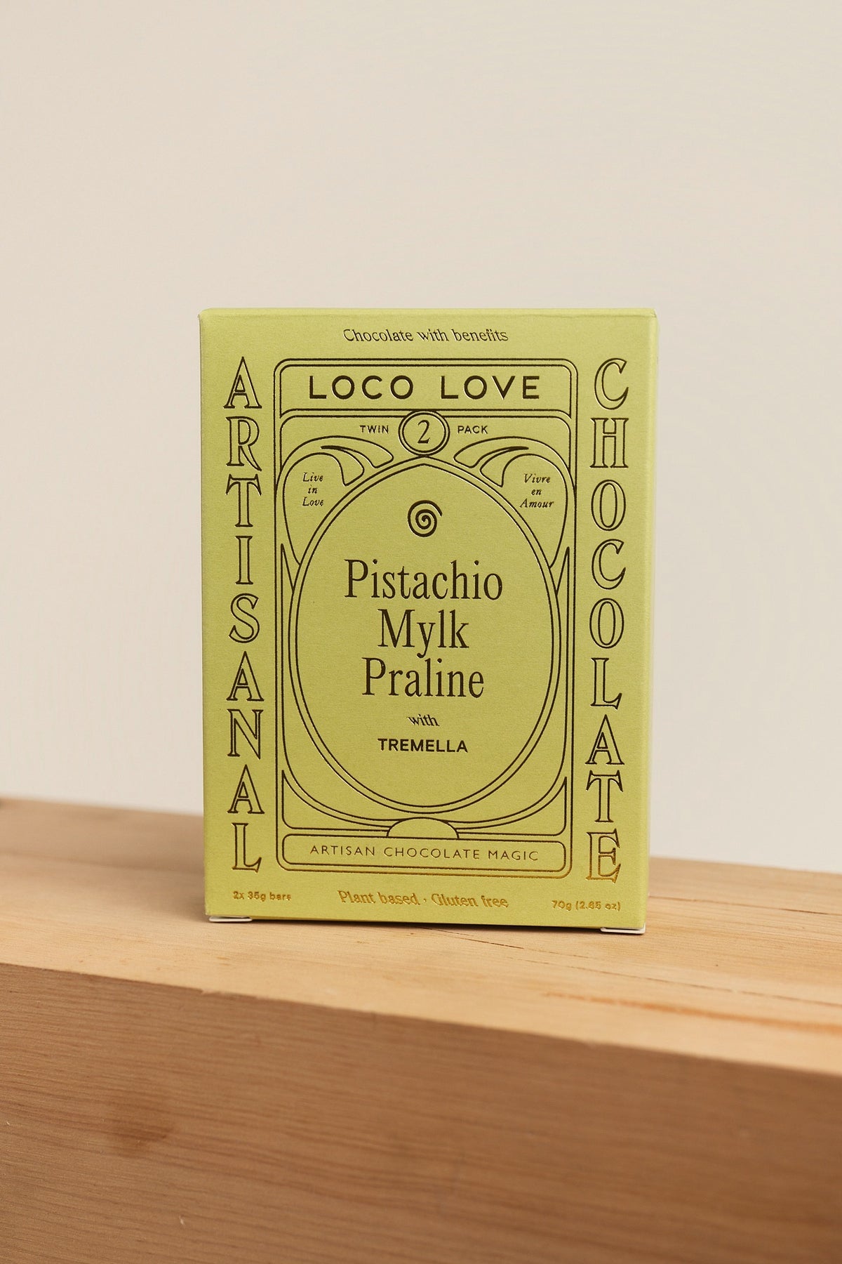 Loco Love Twin Pack Pistachio Mylk Praline box