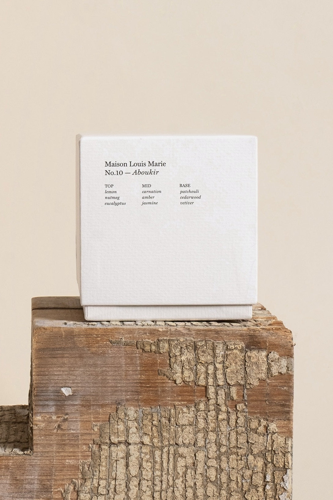 Maison Louis Marie No.10 Aboukir candle box